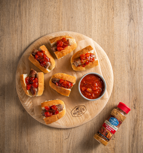 Mini Boerie Rolls with Rhodes Quality Boerewors Relish