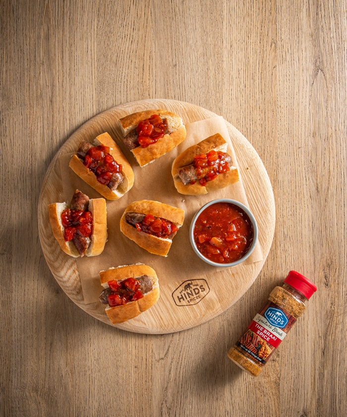 Mini Boerie Rolls with Rhodes Quality Boerewors Relish