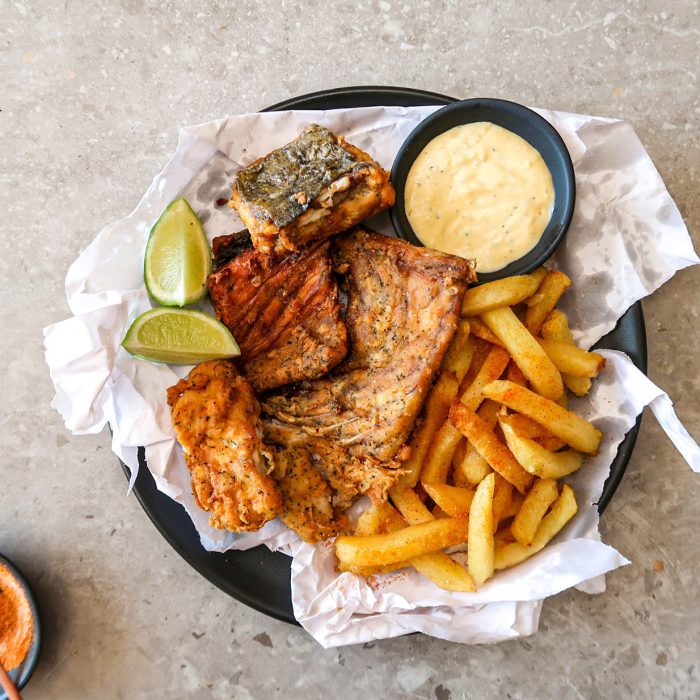 Battered-Fried-Fish-With-Salt-Vinegar-Slap-Chips-