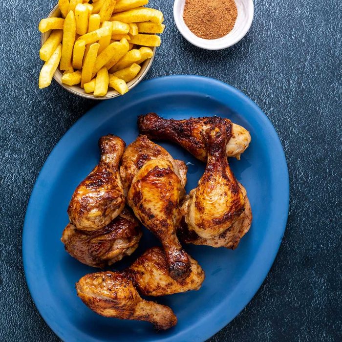 Grilled-Chicken-pieces-and-Chips