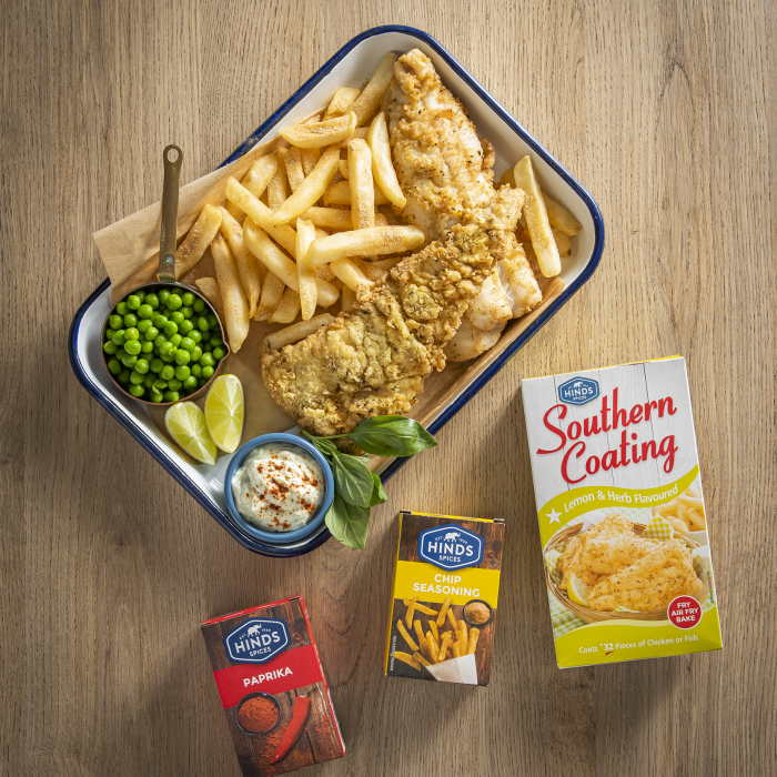 HINDS SOUTHERN COATING FISH AND CHIPS
