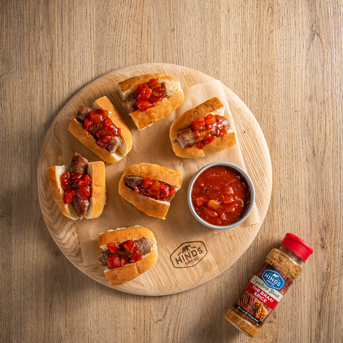 Mini Boerie Rolls with Rhodes Quality Boerewors Relish