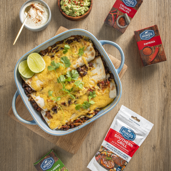 SPICY BLACK BEAN BURRITO