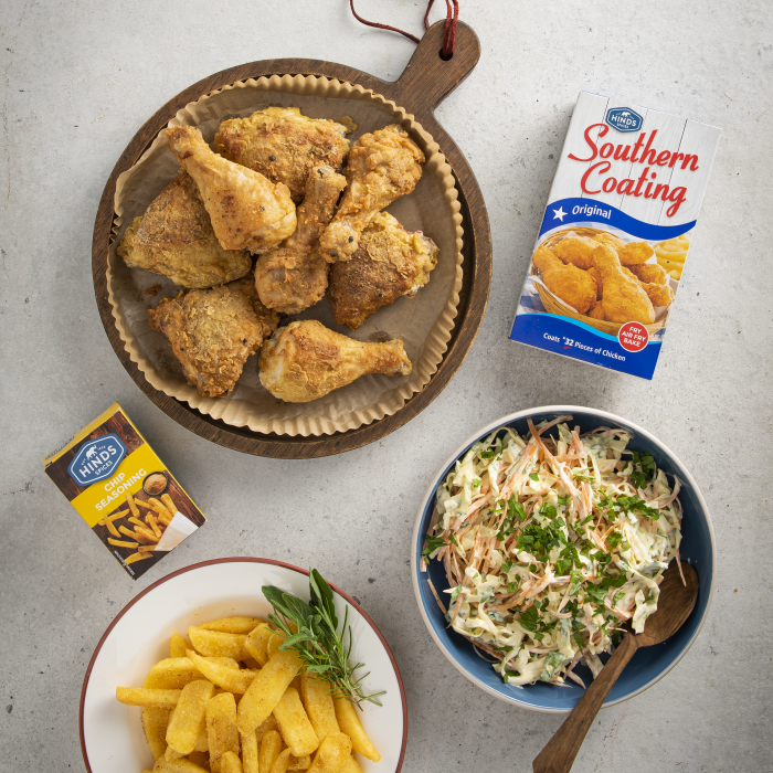 Southern Coating Chicken Pieces, Chips & Coleslaw