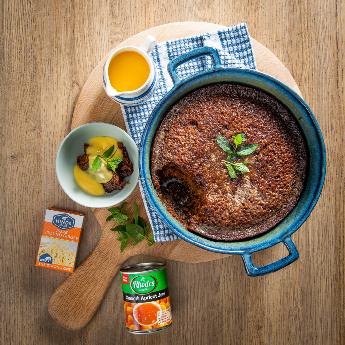 Sticky Ginger Pudding with Custard